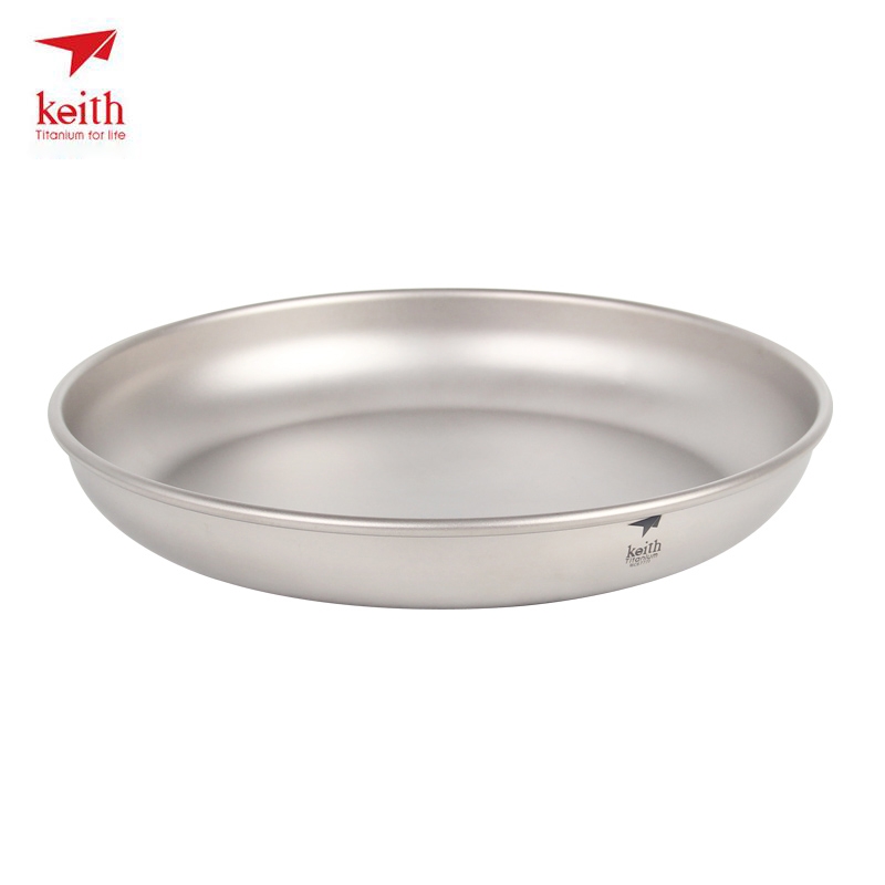 Camping Cooking Disc - Keith Titanium Plate Camping Titanium Dishes