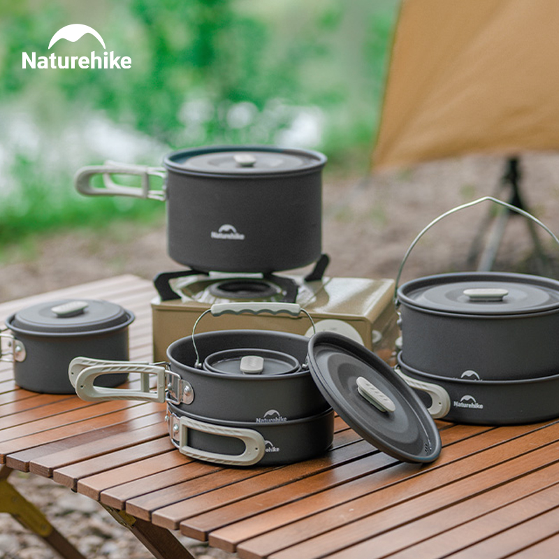 Naturehike Camping Cookware Ki - Quechua Camping Cooking Set 评论和价格