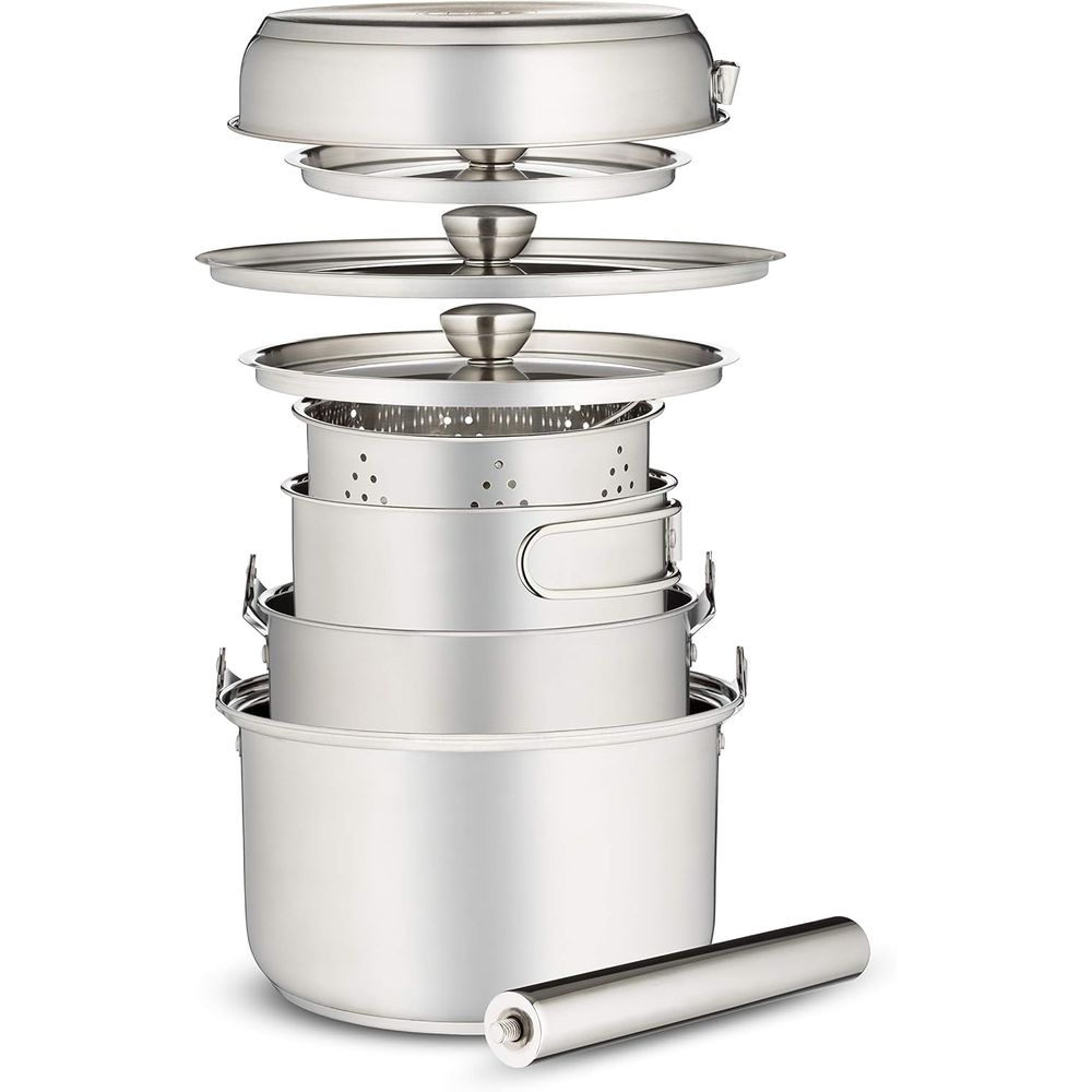 Camping Cookware Set 304 Stain - Camping Cooking Open Fire 评论和价格