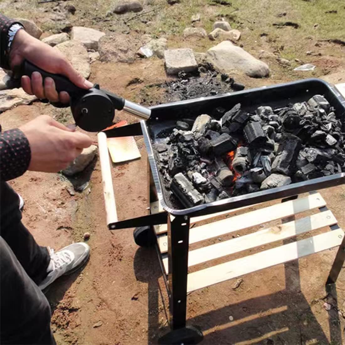 Outdoor Cooking Barbecue Blowe - Camping Cooking Essentials 评论和价格