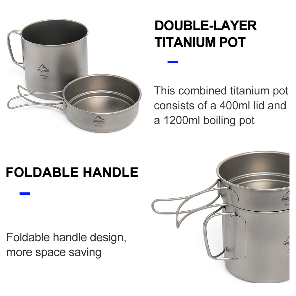 Widesea Ultralight Titanium Ca - Camping Cooking Gear 评论和价格
