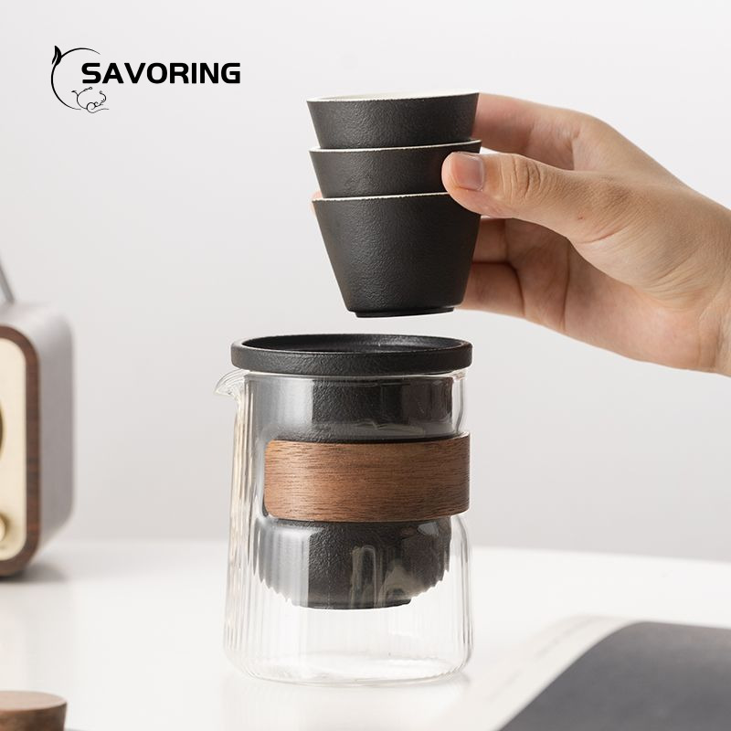 Simple Chinese Ceramic Tea Set - Camping Cooking Gear 评论和价格