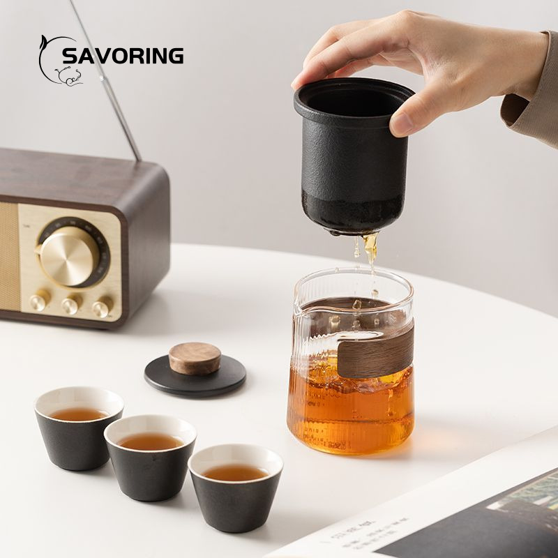 Simple Chinese Ceramic Tea Set - Camping Cooking Gear 评论和价格