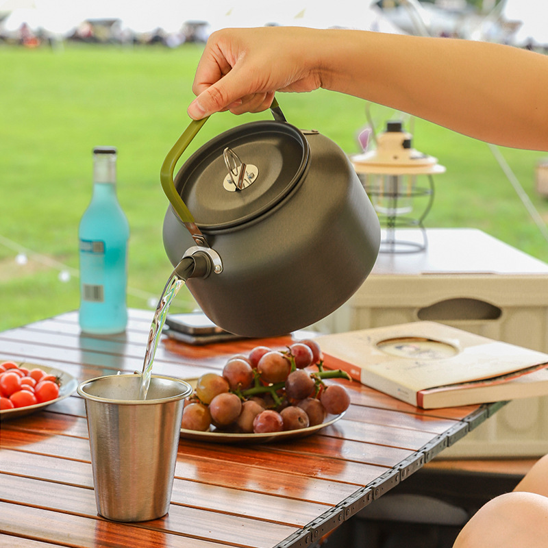 0.8L/1.1L/1.2L/1.6L/2L/2.5L Al - Camping Cooking Set 2 Person 评论和价格