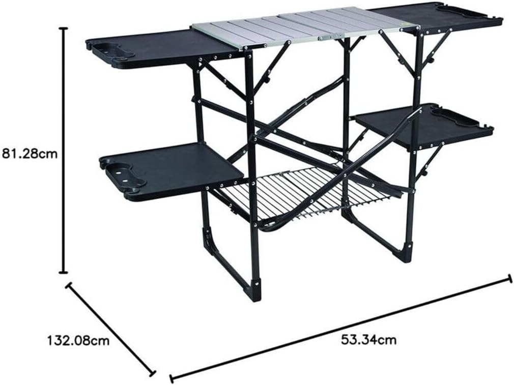 Slim Fold Portable Camping Kit - Camping Cooking Table With Storage 评论和价格