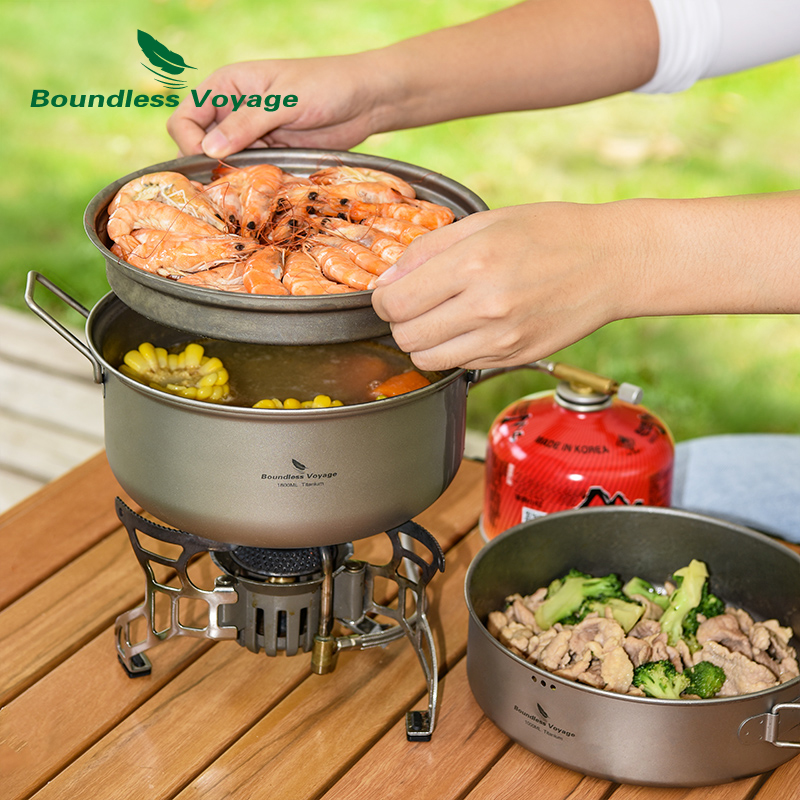 Boundless Voyage Titanium Stea - Camping Cooking Pots And Pans 评论和价格