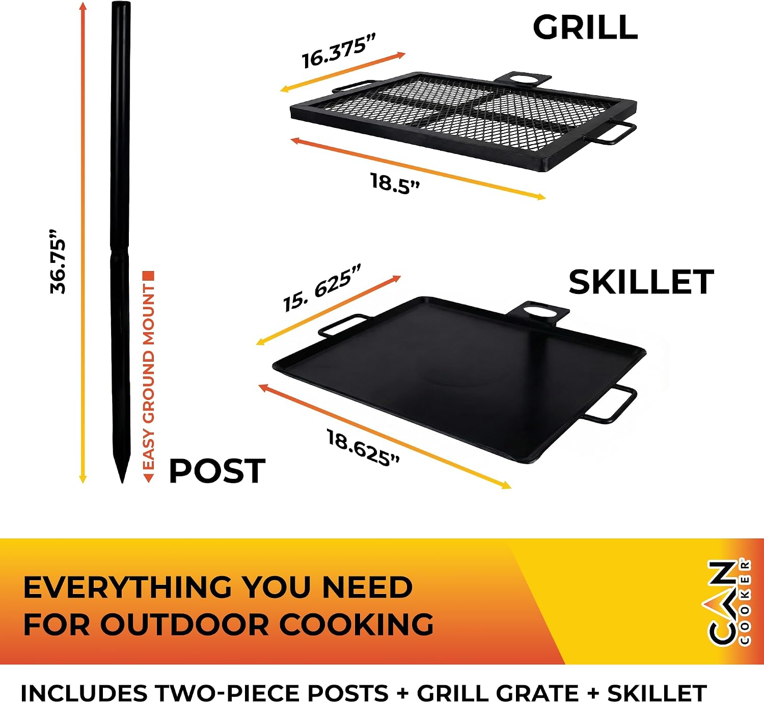 Heavy-Duty Portable Campfire G - Camping Cooking Open Fire 评论和价格