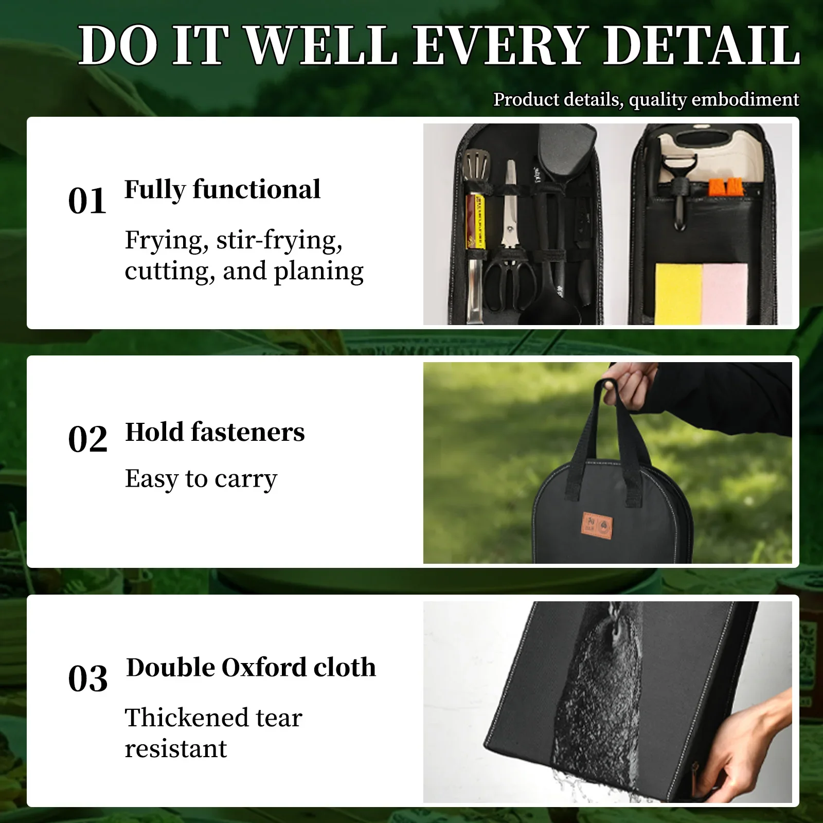 Portable outdoor utensils set  - Camping Cooking And Dining Set 评论和价格