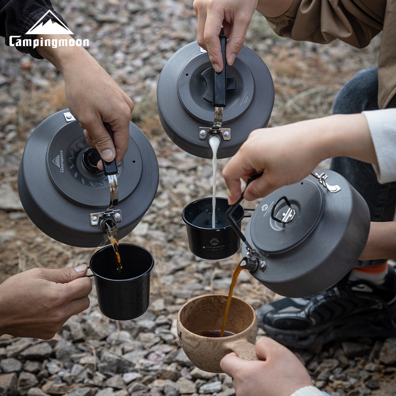 CAMPINGMOON Camping Teapot, Ou - Camping Cooking Set 2 Person 评论和价格