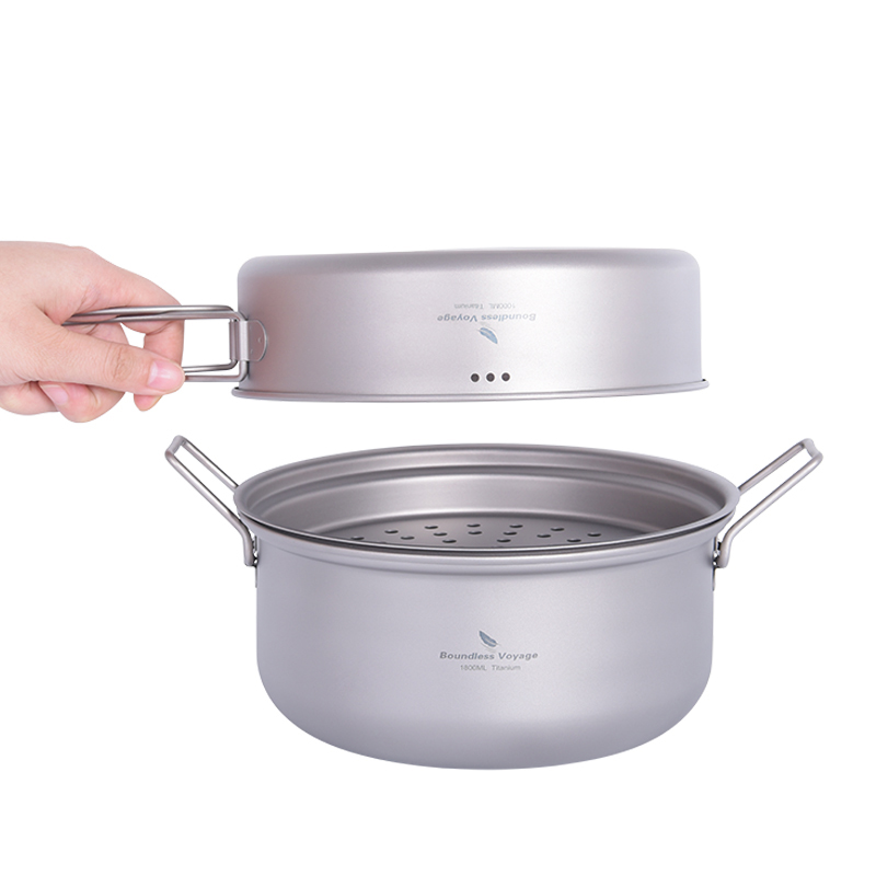 Boundless Voyage Titanium Stea - Camping Cooking Pots And Pans 评论和价格