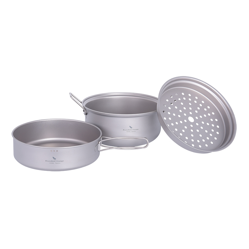 Boundless Voyage Titanium Stea - Camping Cooking Pots And Pans 评论和价格