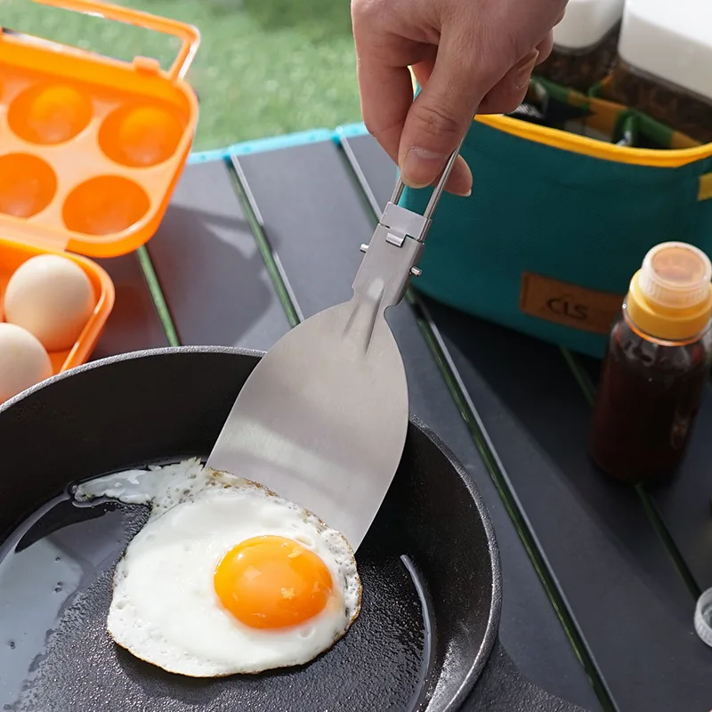 Folding Camping Spatula Stainl - Camping Cooking Set 2 Person 评论和价格