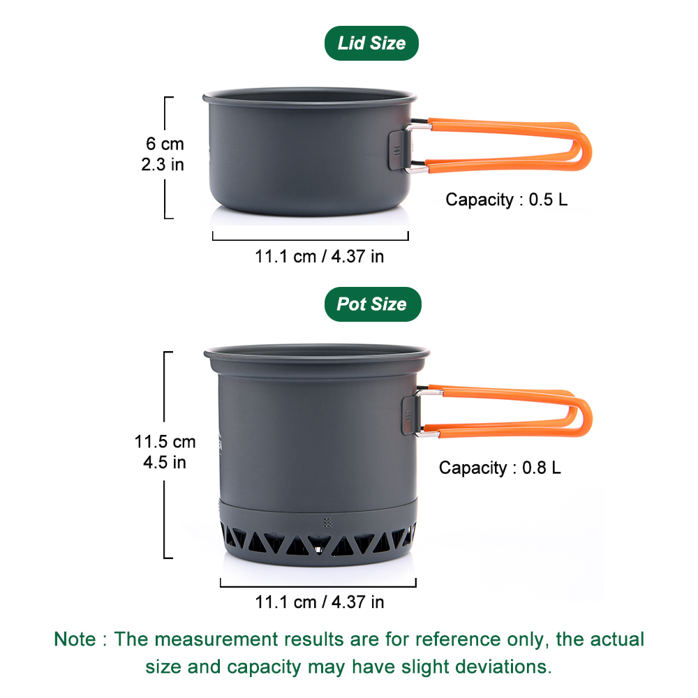 Outdoor Camping Pot 1.3L 2.3L  - Camping Cooking Set 2 Person 评论和价格