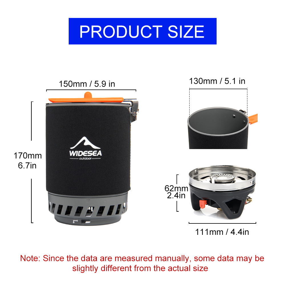 Widesea Camping Cooking System - Camping Cooking Set 2 Person 评论和价格