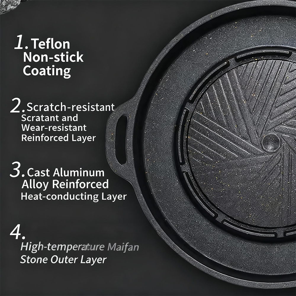KOSUN Korean BBQ Grill Pan 2 i - Camping Cooking Equipment 评论和价格