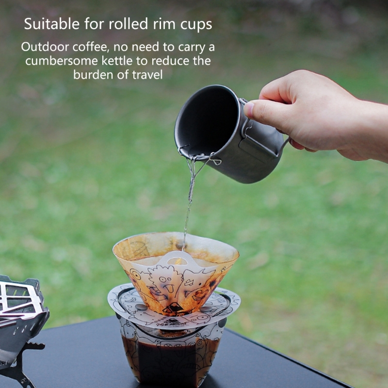 1PC Hand Brewed Coffee Teapot  - Camping Cooking Bowl 评论和价格