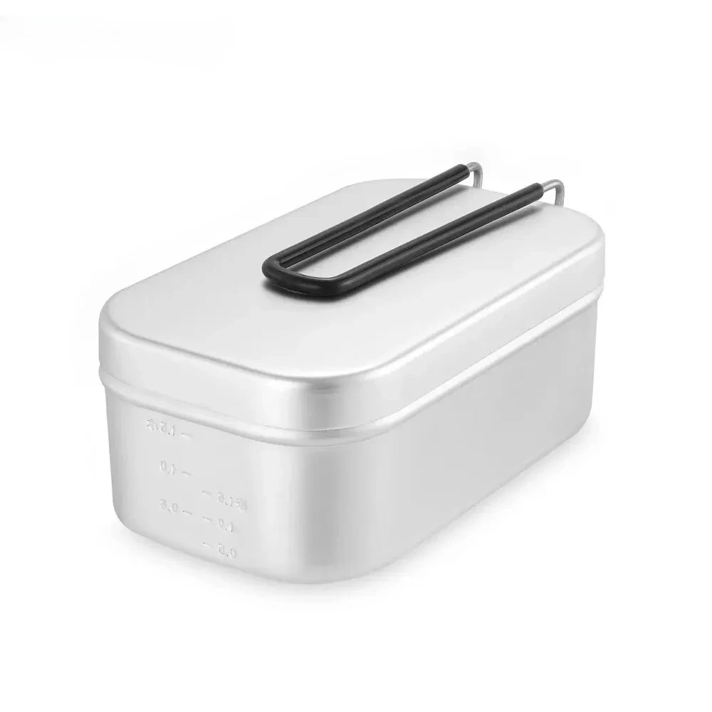800/1400ML Aluminum Lunch Boxe - Camping Cooking Bowl 评论和价格
