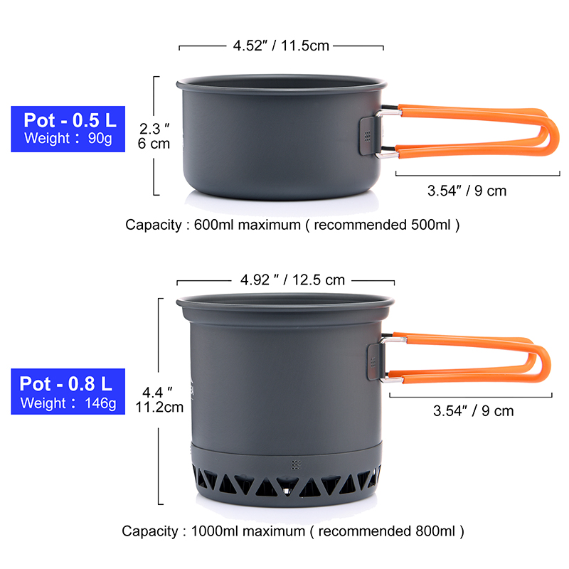 Widesea Portable Camping Cookw - Camping Cooking Set 2 Person 评论和价格
