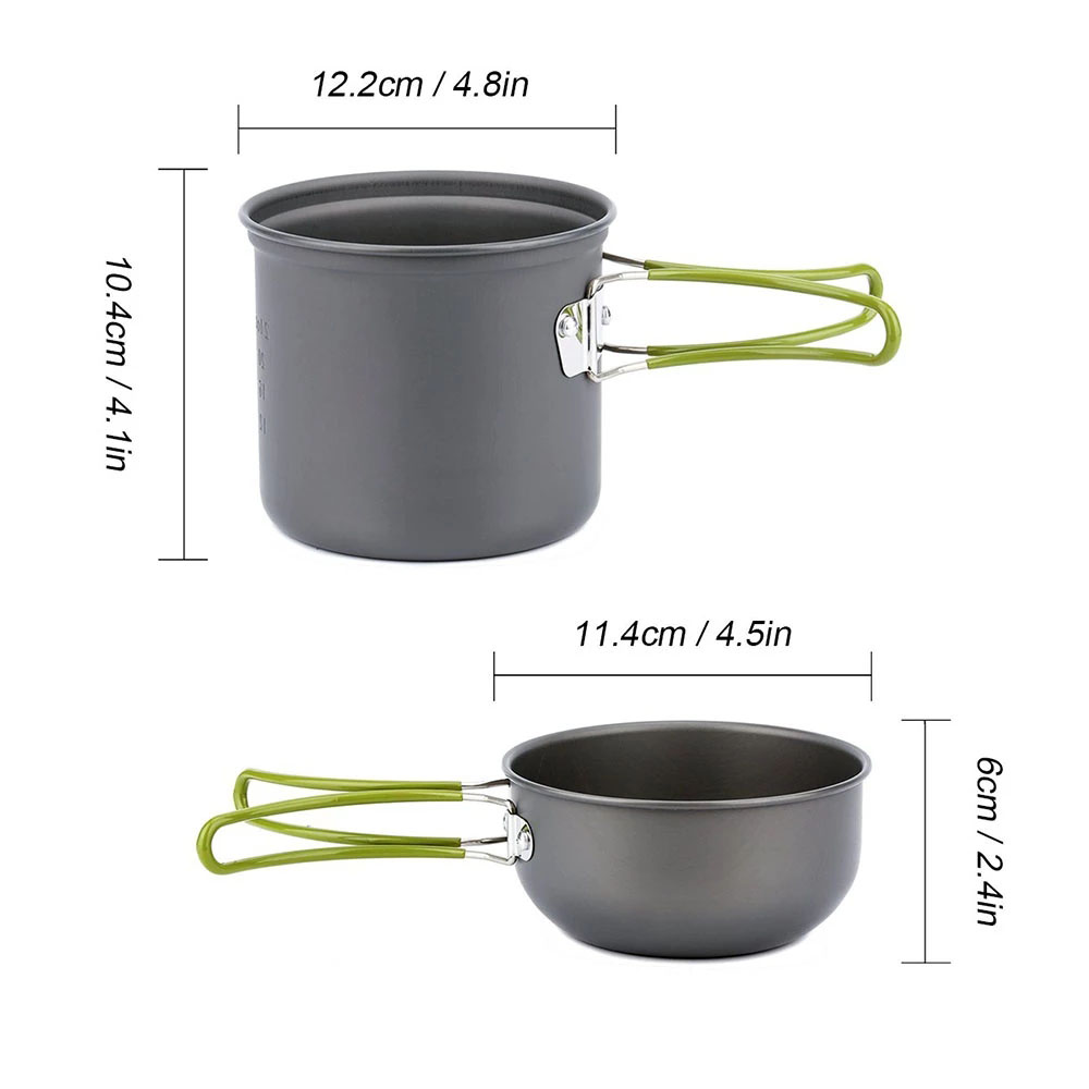 Camping Cookware Mess Kit Ultr - Camping Cooking Set 2 Person 评论和价格
