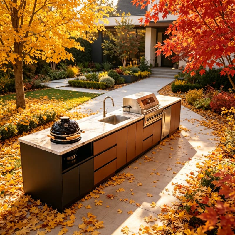 Folding Outdoor Kitchen Camp T - Camping Cooking Table With Storage 评论和价格
