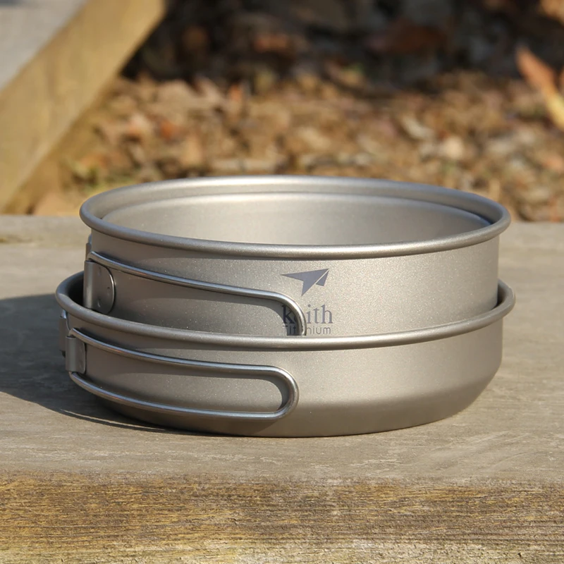 Keith 3PCS Titanium Cookware P - Camping Cooking Equipment 评论和价格