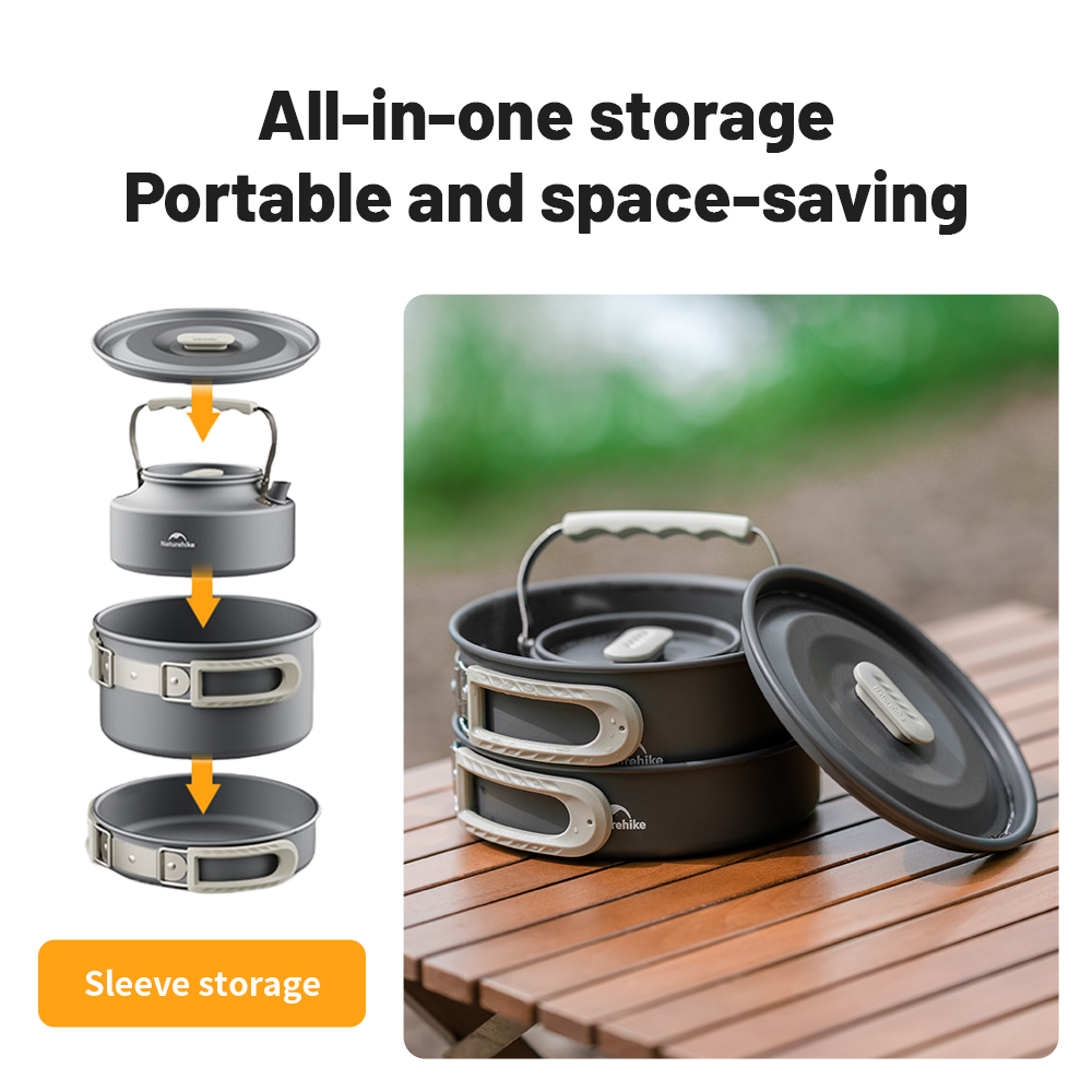 Naturehike Camping Cookware Ki - Camping Cooking Set 2 Person 评论和价格