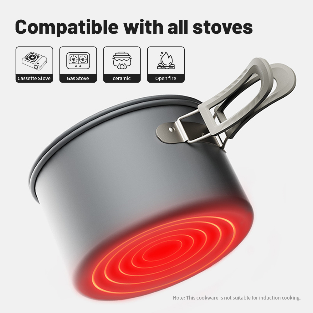Naturehike Camping Cookware Ki - Camping Cooking Set 2 Person 评论和价格