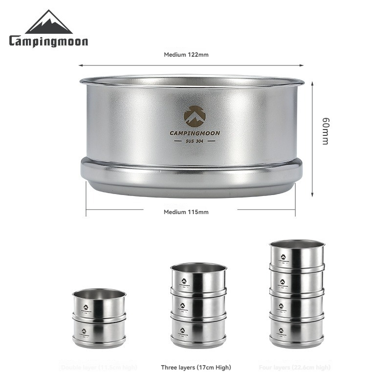 CAMPINGMOON Outdoor Camping Pi - Camping Cooking Bowl 评论和价格