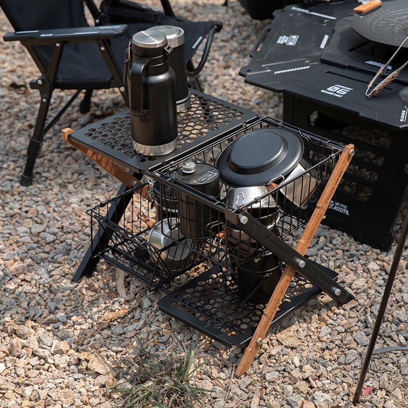 Portable Folding Camping Table - Camping Cooking Table With Storage 评论和价格