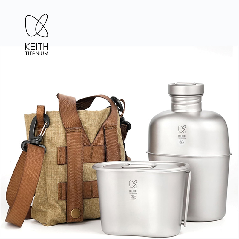 KEITH  Pure Titanium Canteen M - Camping Cooking Kits 评论和价格