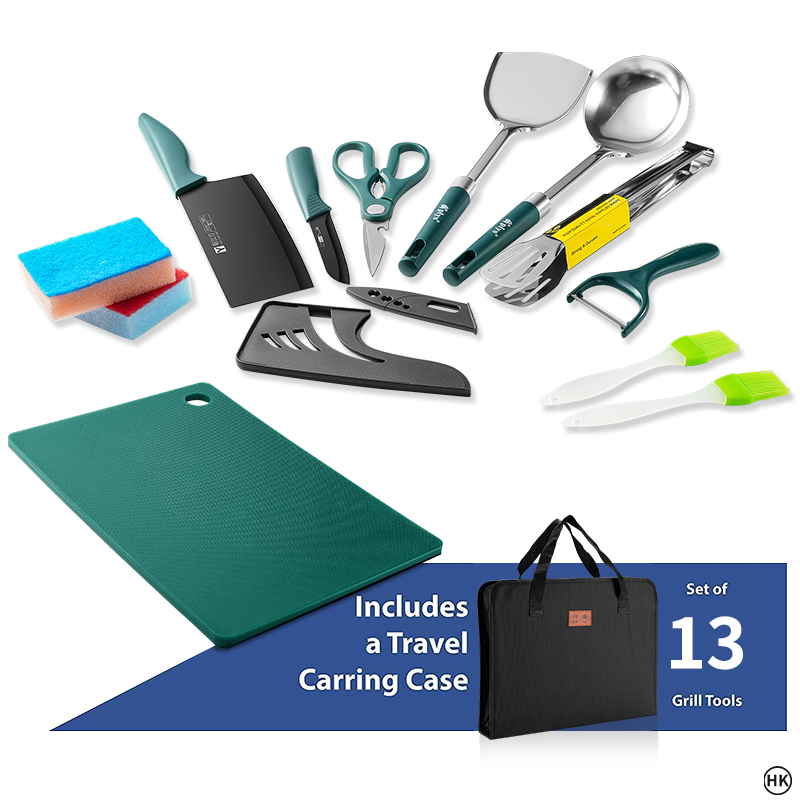 13PCS Camping cooking set, cam - Camping Cooking Essentials 评论和价格