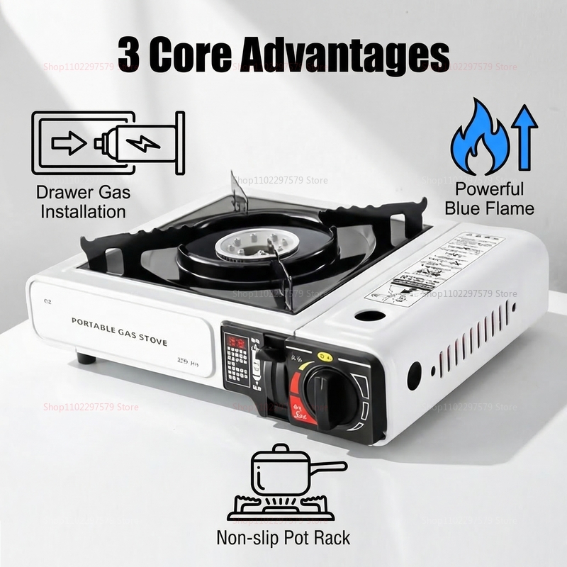 Camping Gas Stove Portable Fol - Camping Cooking Gas Stove Portable Tool 评论和价格