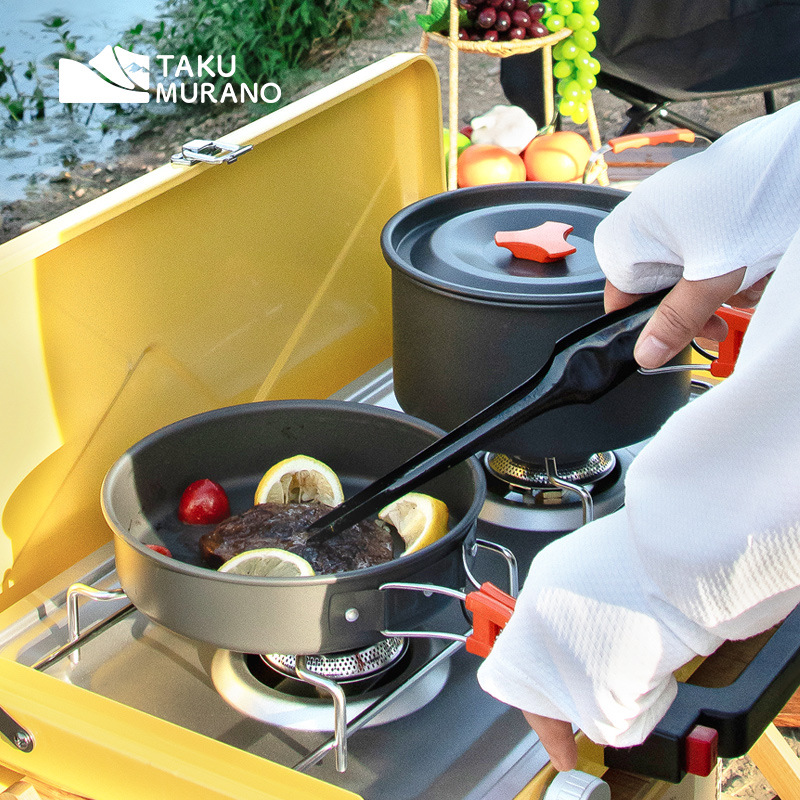 Camping Cookware Set Outdoor C - Camping Cooking Pots And Pans 评论和价格