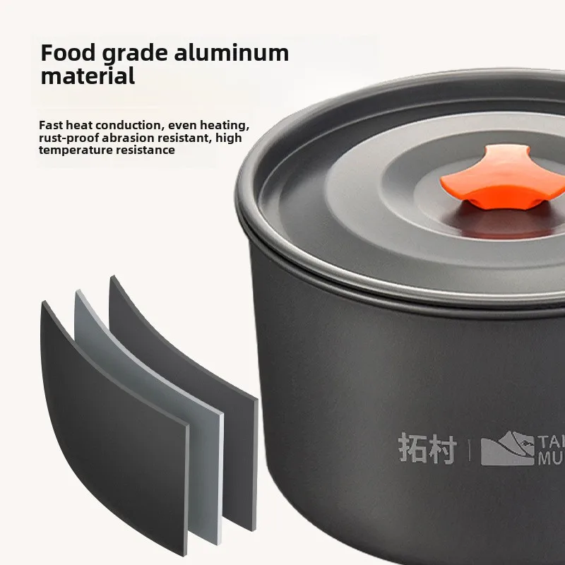 Camping Cookware Set Outdoor C - Camping Cooking Pots And Pans 评论和价格