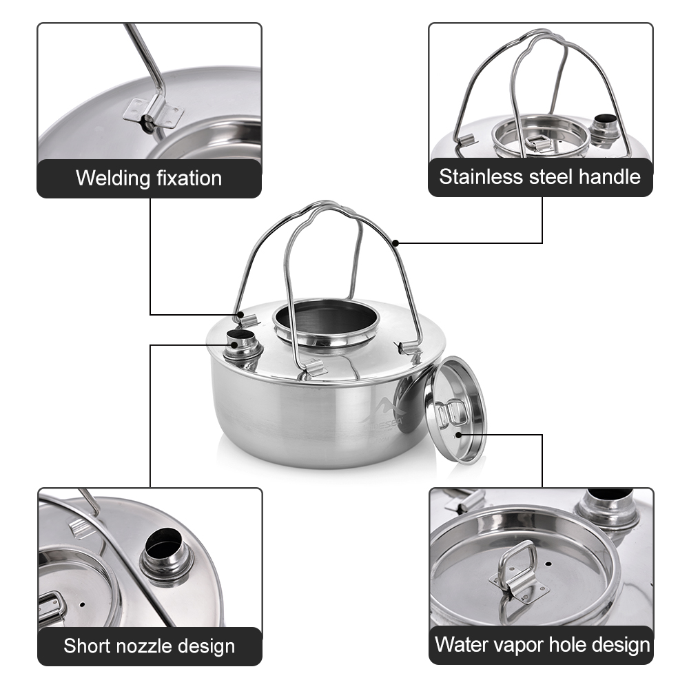 Widesea Camping Outdoor 1.7L S - Camping Cooking Essentials 评论和价格