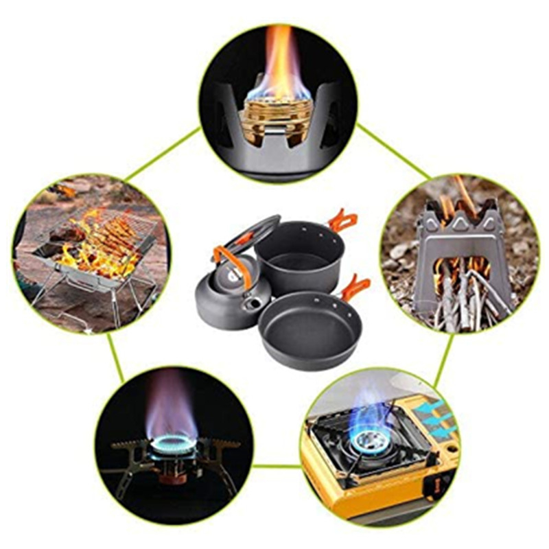 2~3 Person Outdoor Camping and - Camping Cooking Set 2 Person 评论和价格