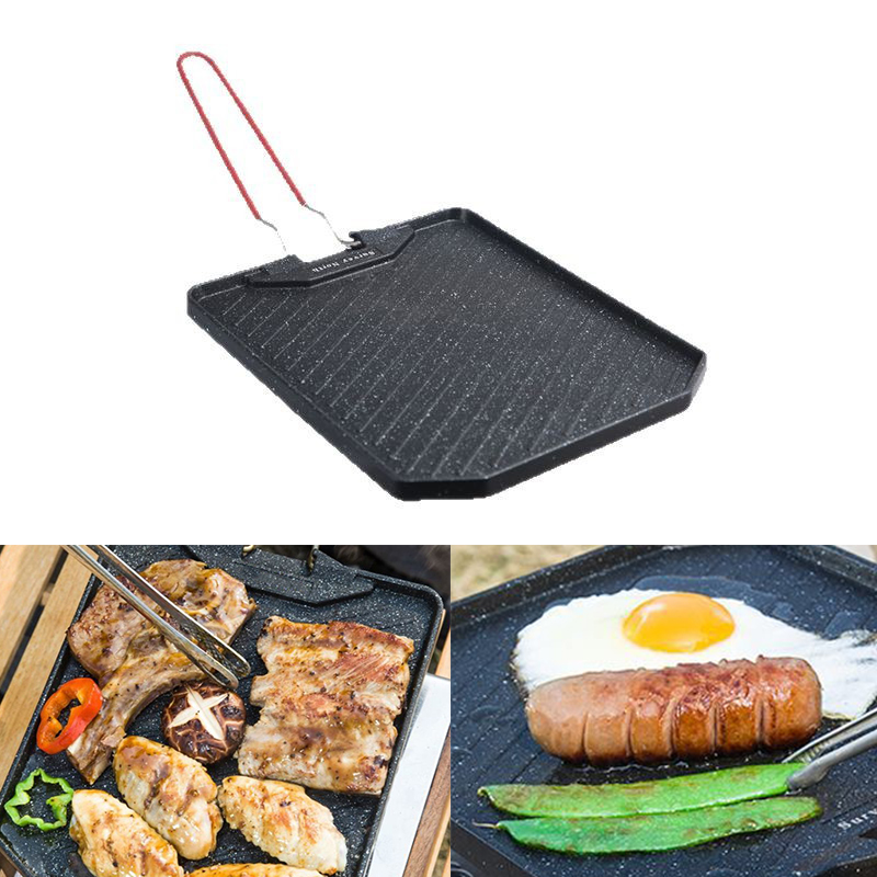Outdoor camping barbecue pan H - Camping Cooking Disc 评论和价格