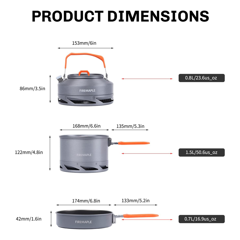 Fire Maple Camping Cookware Ut - Camping Cooking And Dining Set 评论和价格