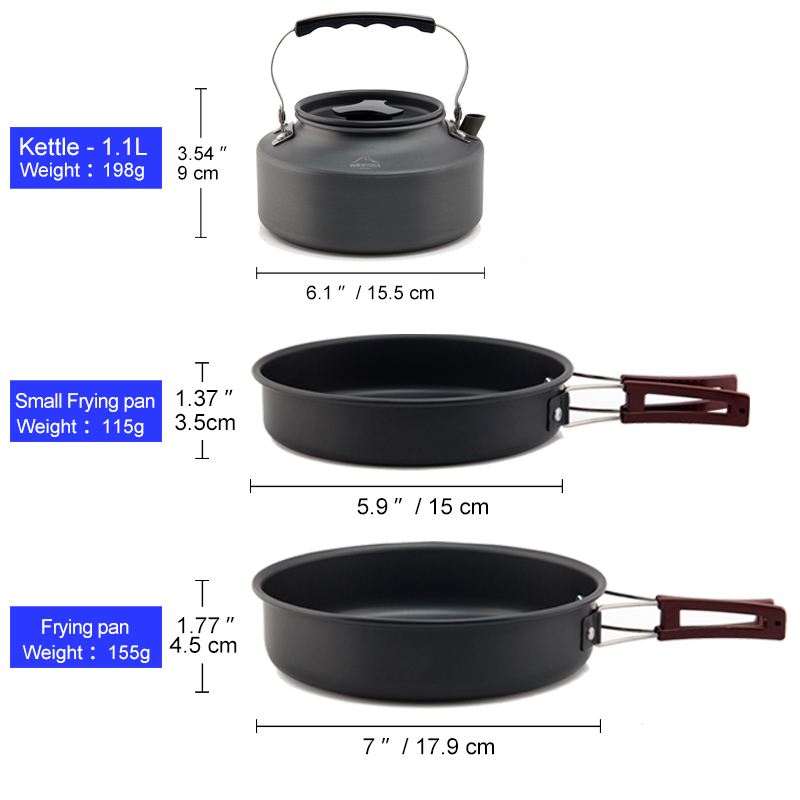 Widesea Camping Cookware Set O - Camping Cooking And Dining Set 评论和价格