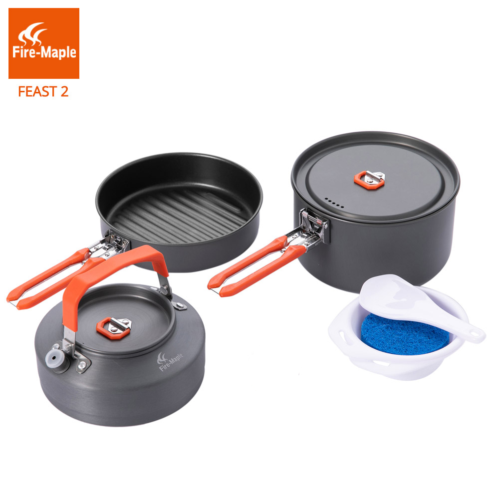 Fire Maple Picnic Pot Pan Set  - Camping Cooking Set 2 Person 评论和价格