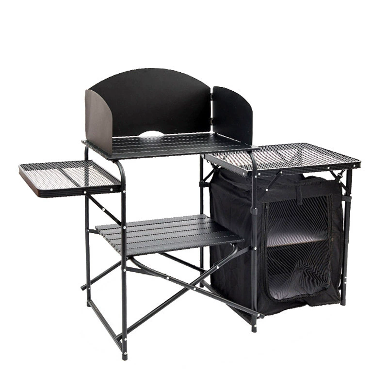 Outdoor Camping Folding Table, - Camping Cooking Table With Storage 评论和价格