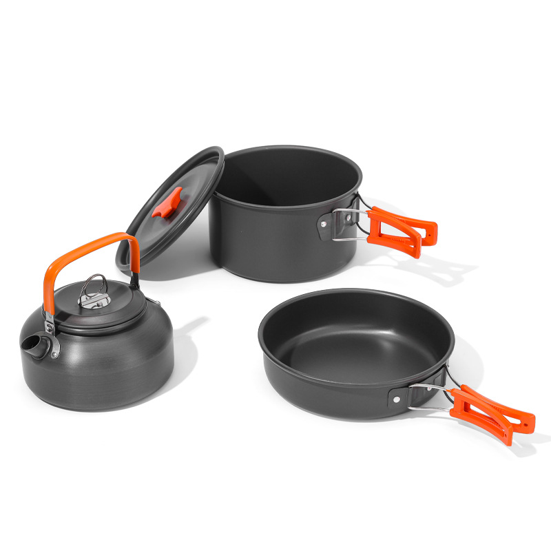 Outdoor Camping Cookware Set f - Camping Cooking Set 2 Person 评论和价格