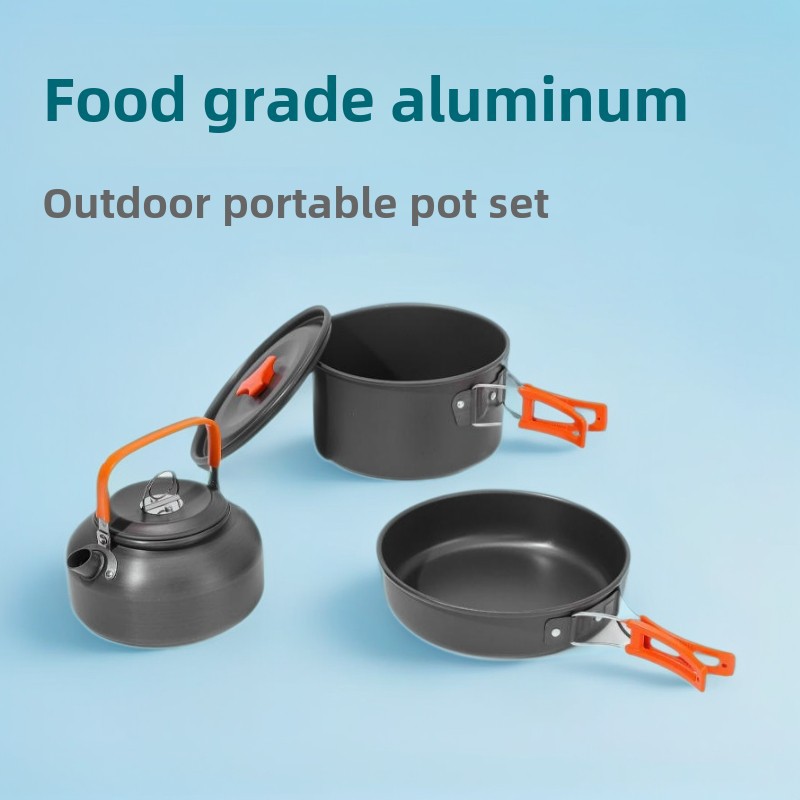 Outdoor Camping Cookware Set f - Camping Cooking Set 2 Person 评论和价格